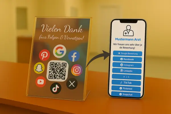 Ärzte Landingpage mit Social Signals und Bewertungen pushen